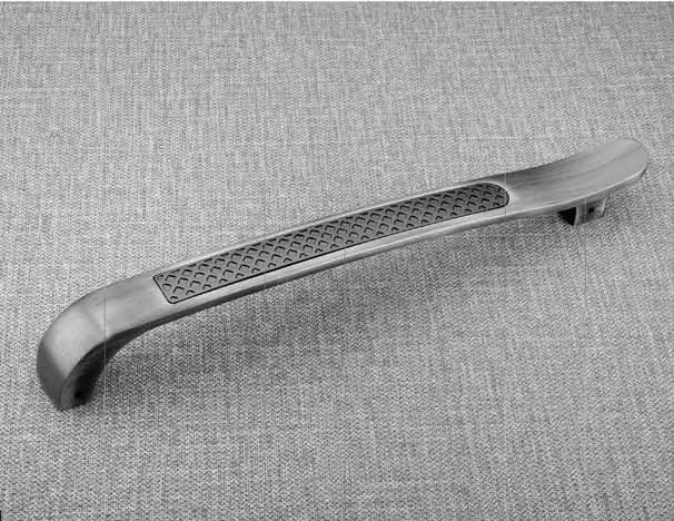 Curved VinRose handle with a textured inlay